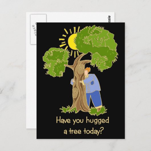 Carte Postale Hugger d'arbre (Devant / Derrière)