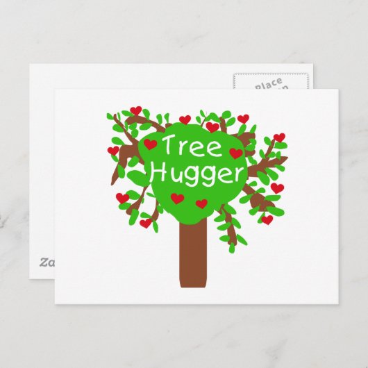 Carte Postale Hugger d'arbre (Devant / Derrière)