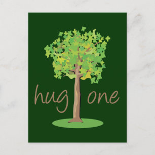 Carte Postale Hugger d'arbre