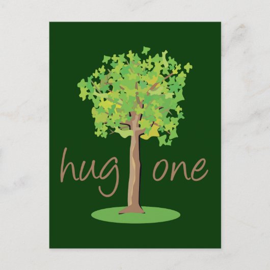 Carte Postale Hugger d'arbre (Devant)