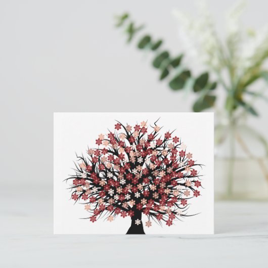 Carte Postale Hugger d'arbre Abstrait (Debout devant)