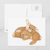 Carte Postale Huggy Bunnies (Devant / Derrière)