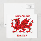 Carte Postale Hughes Welsh Dragon (Devant / Derrière)