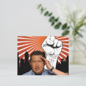 Carte Postale Hugo Chavez - Hugo Salutes style (Debout devant)