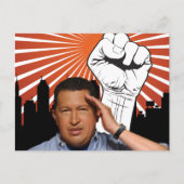 Carte Postale Hugo Chavez - Hugo Salutes style (Devant)