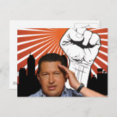 Carte Postale Hugo Chavez - Hugo Salutes style (Devant / Derrière)