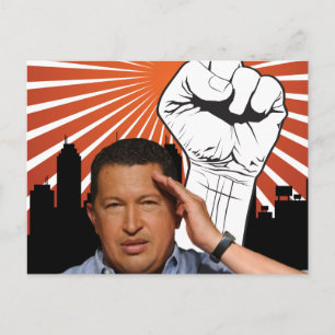 Carte Postale Hugo Chavez - Hugo Salutes style