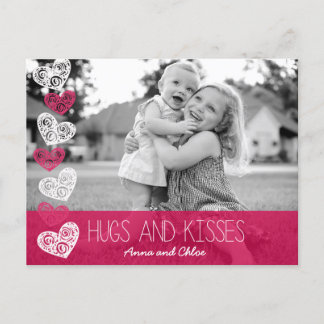 Carte Postale Hugs and Kisses Photo Postcard