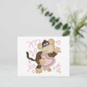 Carte Postale Hugs de singe et baisers T-shirts et cadeaux (Debout devant)