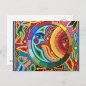 Carte Postale Huichol String Art from Mexico (Devant / Derrière)