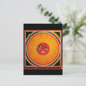 Carte Postale Huichol String Art Sun Mexican Folk Art (Debout devant)