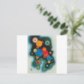 Carte Postale Huile Abstraite impulsive renforcée sur toile Kand (Debout devant)