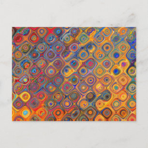 Carte Postale Huile arc-en-ciel