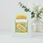 Carte Postale Huile de poisson oméga 3 (Debout devant)