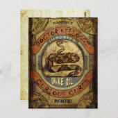 Carte Postale Huile de serpent (Devant / Derrière)