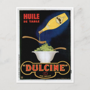 Carte Postale Huile De Table Dulcine Art Publicitaire Alimentair