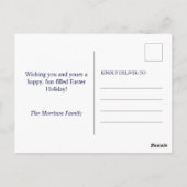 Carte Postale Huile d'or moderne Lettrer l'aquarelle florale (Dos)