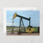 Carte Postale Huile Jack, Pumpjack, en champ (Devant / Derrière)