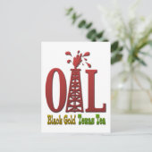 Carte Postale Huile, Or Noir, Thé Texas (Debout devant)