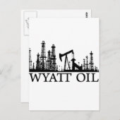 Carte Postale Huile Wyatt / Logo noir (Devant / Derrière)