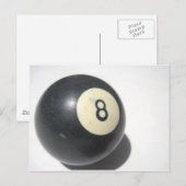 Carte Postale Huit balles (Devant / Derrière)