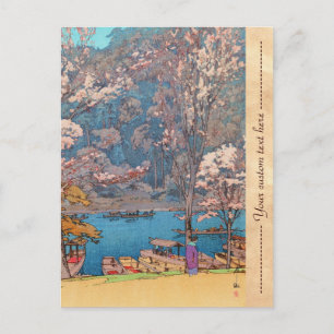 Carte Postale Huit scènes de fleurs de cerisiers, Arashiyama