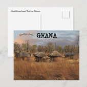 Carte Postale Huîtres traditionnelles de boue au Ghana (Devant / Derrière)
