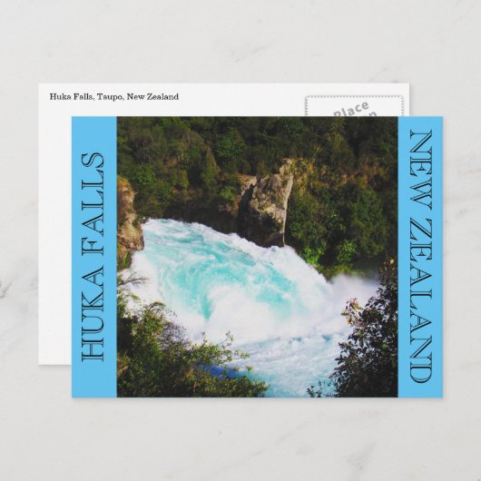 Carte Postale huka tombe bleu (Devant / Derrière)