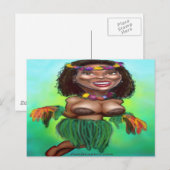Carte Postale Hula Dancer (Devant / Derrière)