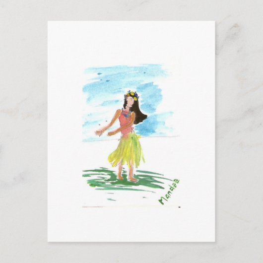 Carte Postale Hula Dancer (Devant)