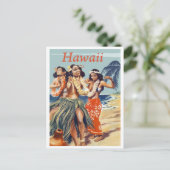 Carte Postale Hula Girls à Hawaii Beach (Debout devant)
