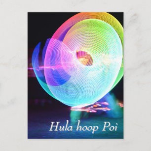 Carte Postale Hula hoop Poi twirler
