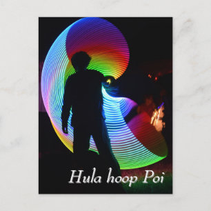 Carte Postale Hula hoop Poi twirler