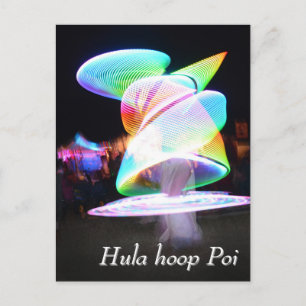 Carte Postale Hula hoop Poi twirler