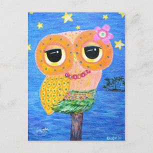 Carte Postale Hula Hoot