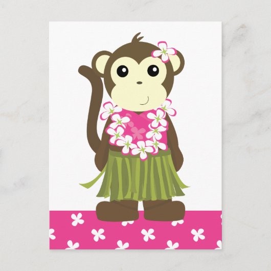 Carte Postale Hula Monkey (Devant)
