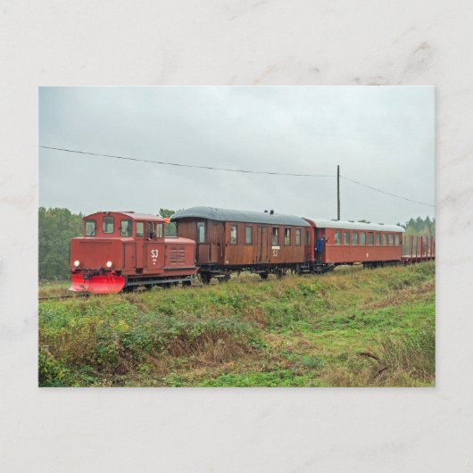 Carte Postale Hultsfred - Voie de chemin de fer à écartement étr (Devant)