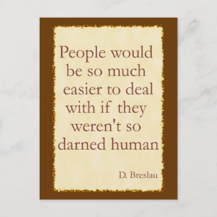 Carte postale humaine Darne