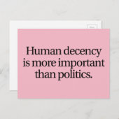 Carte postale humaine de décence (Devant / Derrière)