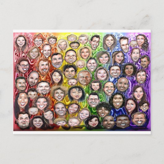Carte Postale Humanité interconnectée (Devant)