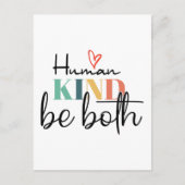 Carte Postale Humankind be two shirt, Kindness Shirt, Be Kind (Devant)