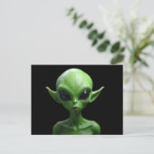 Carte Postale humanoïde vert (Debout devant)
