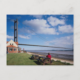 Carte Postale Humber Bridge, de North shore, Royaume-Uni