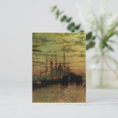 Carte Postale Humber Docks, coque par John Atkinson Grimshaw (Debout devant)
