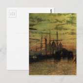 Carte Postale Humber Docks, coque par John Atkinson Grimshaw (Devant / Derrière)