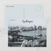 Carte Postale Humeur noire de Bakou Azerbaïdjan (Devant / Derrière)