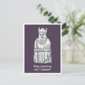 Carte Postale Humeurs de verrouillage - Lewis chessman King (Debout devant)