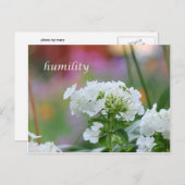 Carte Postale humilité (Devant / Derrière)