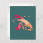 Carte Postale Hummer lobster (Devant / Derrière)