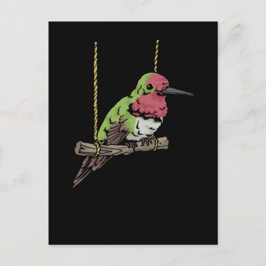 Carte Postale Hummingbird Swing Bird Watching Poison Hummingbird (Devant)